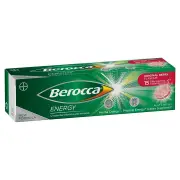 Berocca Energy with 12 Essential Vitamins & Minerals Effervescent Tab (Original Berry) X 15