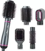 4In1 Hot Air Brush and Volumizer, Ionic Hair Curler and Straight Hot Air Styler