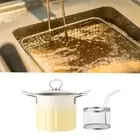 Deep Frying Pot with Frying Basket Milk Warmer Pot for French Fries