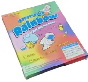 Scratch Paper Art Set for Kids, Rainbow Scratch Art Paper Notes, Magic Scratch
