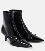 [Miu Miu] Miu Miu Patent leather ankle boots AU 9 black