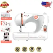 Compact Sewing Machine for Beginners - 27 Stitch Applications & Free Support