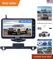 Multifunctional Wireless Backup Camera 5-Inch Monitor - 1080P for Trucks & More