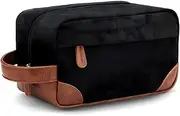 [JZS] Toiletry Bag for Men, Canvas Water Resistant Toiletry Bags, Dopp Kit Travel Bathroom Bag