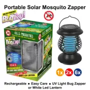 1x / 2x / 6x RECHARGEABLE PORTABLE MOSQUITO KILLER BULB BUG ZAPPER LANTERN 2 IN1