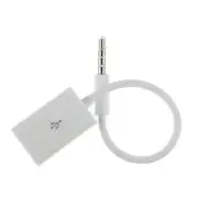Male Cable Plug AUX Jack 3.5mm Audio to USB 2.0 Female Converter Cord for MP3 Playback