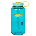 NALGENE 寬嘴水壺/運動水瓶/寬口瓶 TRITAN 1000CC 美國製 2178-2063 蔚藍色