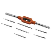 M1-8 Adjustable Tap Spanner With 7Pcs M1.1-M2.5 Mini Screw Hand Tap Set
