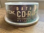 TDK Data CD-RW Computer Writers - 80 Min 700mb - 25 Pack - Sealed