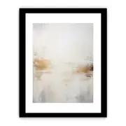 White Abstract Framed Art Framed print Art Poster