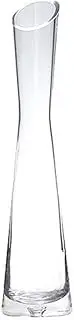 25cm Height Glass Flower Vase Clear Decorative Bud Vase Single Stem Vases for Home Wedding Christmas Decor
