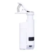 80-120X Zoom Mobile Phone Optical Glass LED Clip Microscope Magnifier Micro Lens