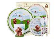 Honey Pot Bear Kids 5 Piece Dinner Set
