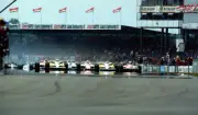 Rene Arnoux and Alain Prost both Renault RE30 s lead at the start Old Photo