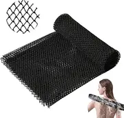 BGENHPON African Net Sponge African Sponge Authentic Black Bath Wash Cloth Long Body Scrubber Shower Accessories Back Foot Scalp Scrub Dead Skin Remover (Black)​