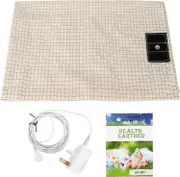 Earthing Bed Sheet, Grounding Sheet with 15ft Cord, Conductive Mat for Better Sleep, Natural Wellness and Healthy Earth Energy (27 x 52 inch)