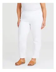 [Taking Shape] Petite Take The Lead Taper Pant in White