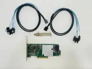 9300-8i 12Gbps SAS HBA IT Mode ZFS FreeNAS unRAID +2* SFF-8643 SATA Cable AU