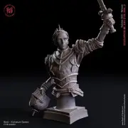 Coliseum Queen Bust by Flesh of Gods | D&D | DnD | Print on Demand
