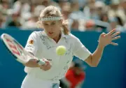 Steffi Graf of Germany at the US Open at the USTA National Tennis - Old Photo