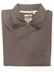 NEW LADIES’ ADIDAS GOLF CLIMACOOL SHORT SLEEVE POLO, MEDIUM, BLACK/UNIV RED