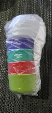 Vintage Tupperware Smidgets 1 oz Travel Pill Container Set Of 4