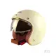 華泰 Ninja 安全帽 K-806B 晶淬 奶白 金色邊框 多層膜內墨鏡 皮革 金屬齒排釦 全拆洗 復古帽《比帽王》