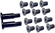 12pcs Bottom Cover & 2pcs Nameplate Screws Replacement for Dell XPS 13 9343 9350 9360 15 9550 9560 M5510