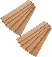 Tofficu Thick Cork Board Strips 10pcs Self-Adhesive Cork Strips for Wall Memo Board Office Decor