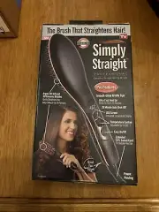 BRAND NEW Simply Straight Ceramic Straightening Brush Argan Oil Infused Ionic