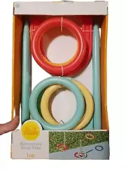 Sun Squad Outdoor Ring Toss & Horseshoe 10pc Family Game. New In Box
