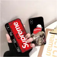 在飛比找蝦皮購物優惠-supreme 手機殼 玻璃殼 適用iphone OPPO 