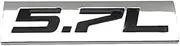 KBTBSCCPLG Car Styling Metal 5.7L Logo Emblem Side Badge Sticker Decal Car Accessories Car Logo(Silver with B)