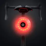 WASAGA Bike Tail Light, Sport LED Rear Bike Light USB Rechargeable, Red High Int