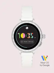 white silicone scallop smartwatch 2