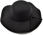 [UPSTORE] Women Foldable Floppy Fedora Hat Wide Brim Dome Hat Felt Bowler Hat