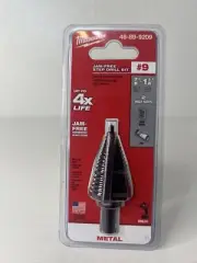 Milwaukee 48-89-9209 #9 Electric Step Drill Bit 7/8 - 1 1/8 NEW