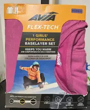 AVIA FLEX-TECH~Performance Baselayer SET~ Soft Terry Girls XXL (18)~NEW in Pkg.