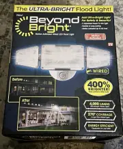 Beyond Bright Motion Activated Wired LED Flood Light 4000 Lumens