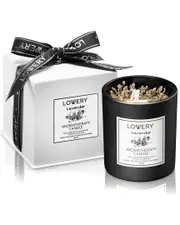 Lovery Aromatherapy Lavender Home Scented Candle with Gift Box
