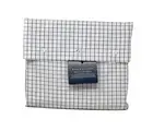 RALPH LAUREN CAL. KING ORGANIC COTTON EXTRA DEEP Tattersall Fitted Sheet