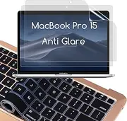 2 Pack Matte Anti-Glare Screen Protector for Apple MacBook Pro 15 Inch Retina Display 2012-2015(Model:A1398) with Surprise Keyboard Skin, Help for Your Eyes Reduce Fatigue