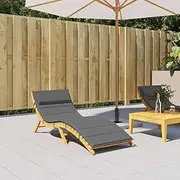 Sun Lounger Cushion Outdoor Anthracite, Chair Pads, Dining Cushion, Seat for Patio, Kitchen Chairs, Room 180x60x4 cm Oxford Fabric