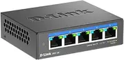 D-Link 5-Port 2.5G Desktop Unmanaged Switch, 5X 2.5 Gbps Ports, Wi-Fi 6 AP, 4K Video, Ideal for Gaming & Offices, Fanless Design, Plug & Play, Metal Casing (DMS-105)
