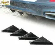 4Pcs Car Rear Bumper Lip Diffuser Shark Fin Body Kit Universal Back Splitter New (for: Alfa Romeo)