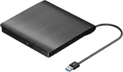 ROOFULL External CD DVD Drive USB 3.0 Portable DVD & CD-ROM +/-RW Player Burner