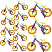 Outanaya 12Pcs Mini DIY Balance Bike for Educational Assembly for Birthday Party Favors Carnival Prizes Lightweight Safe Fun