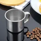 200ml Drinking Travel Metal Coffee Mug Camping Stainless Steel Portable Cup