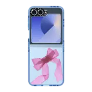 Galaxy Z Flip6 Impact Case Pink Organza Ribbon