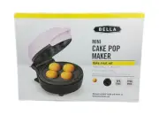 Bella Mini Cake Pop Maker Pink Nonstick Cooking Compact Easy Store 350 Watts
